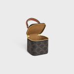 MINI VANITY CASE IN TRIOMPHE CANVAS AND CALFSKIN TAN - Image 4